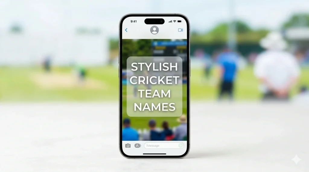 stylish cricket team names