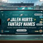 Jalen Hurts Fantasy Names: The Ultimate Guide to Winning Your League’s Wordplay