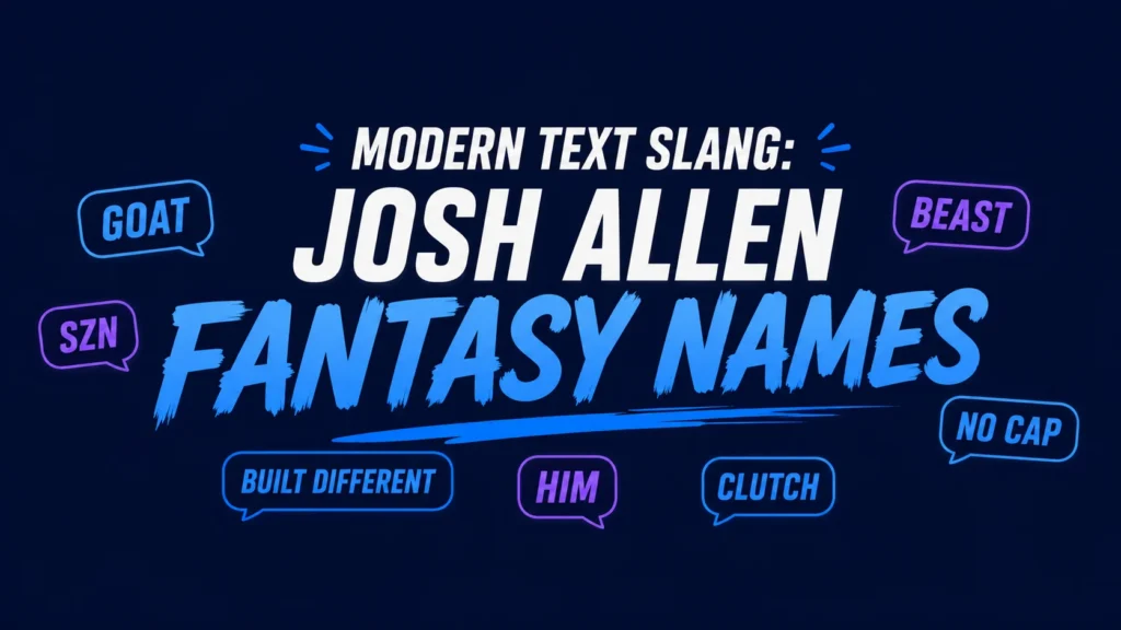 Josh Allen Fantasy Names: 150+ Creative, Funny, and Winning Ideas for Fantasy Football Managers