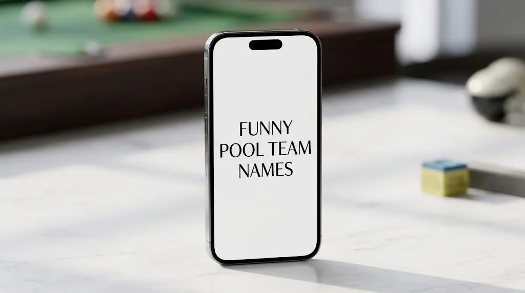 funny pool team names